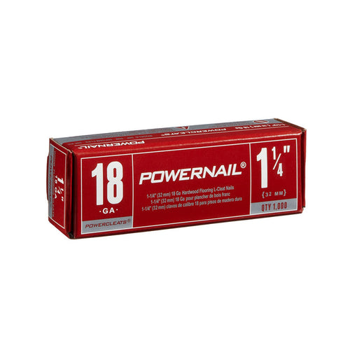 Powernail 18 GA. PowerCleats 1 1/4'' (1000ct) Item No: L12518