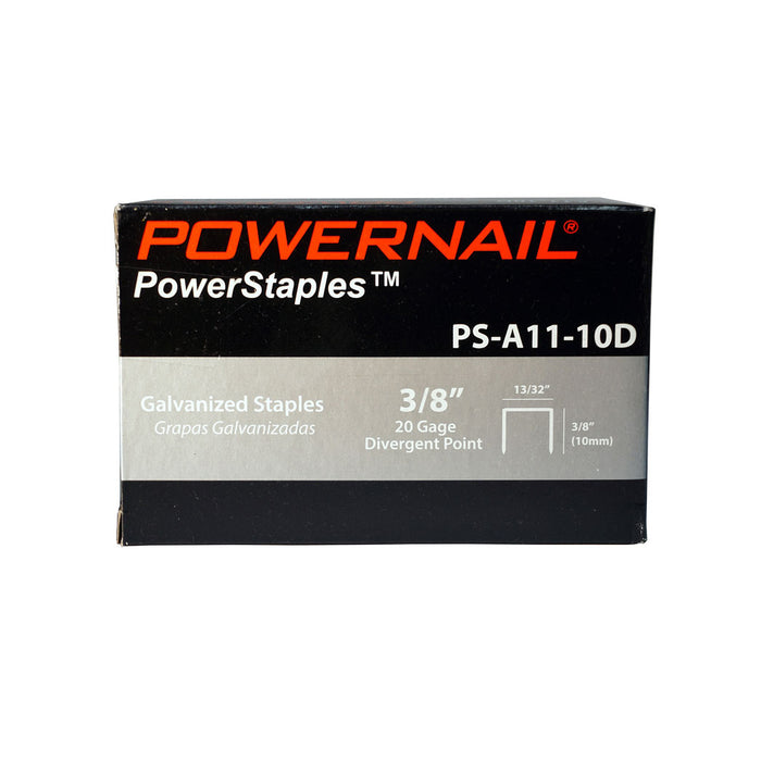Powernail 3/8" DP STAPLES 20 GA 13/32" CROWN 5M(5000Ct) Item No: PSA1110D