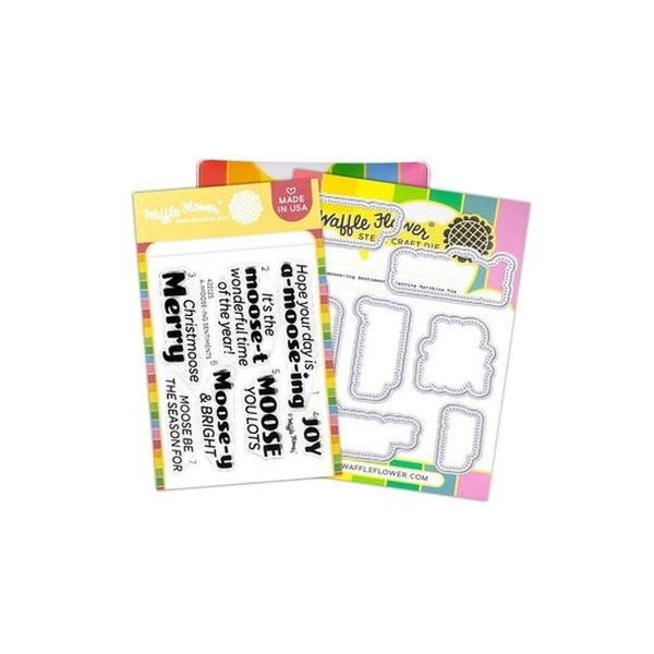 A-Moose-Ing Stentiments Stamp & Die Combo