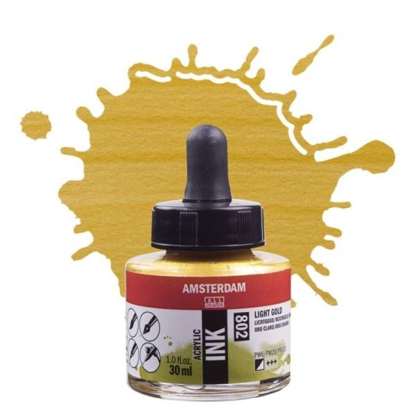 Acrylic Ink - Light Gold