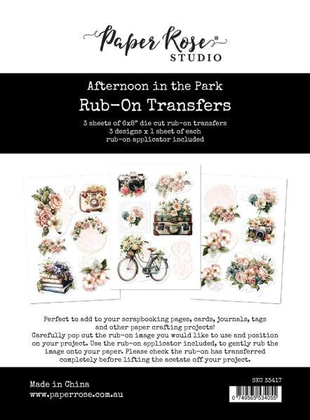 Afternoon in the Park - Rub On Transfers