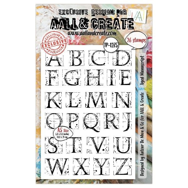 Aged Manuscript - Clear Stamps