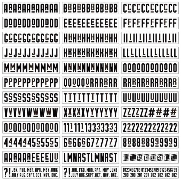 Alphabet Rub-Ons - Mister