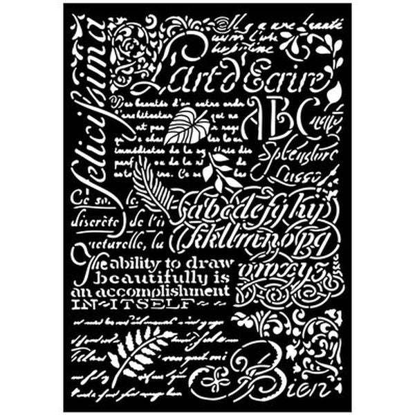 Art Stories - A3 Media Stencil - Writings