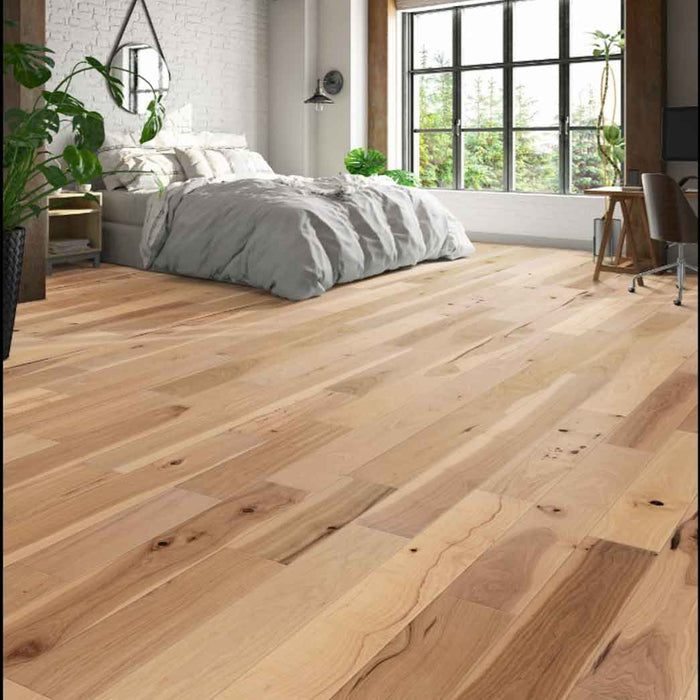 Beasley Flooring Flint River Hickory Engineered Hardwood Cades Cove Hickory room