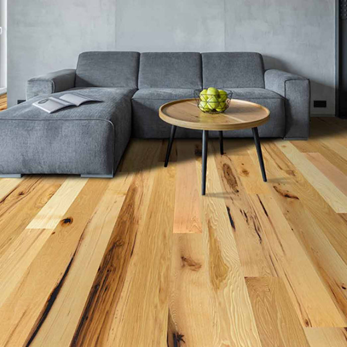 Beasley Flooring Flint River Hickory 5"Solid Hardwood Cades Cove Hickory room