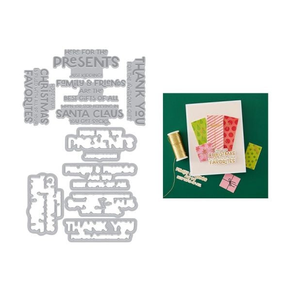 Best Gift Ever Collection - Here for the Presents - Letterpress & Foil & Dies