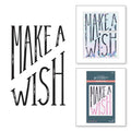BetterPress Collection - Diagonal Make a Wish Press Plate