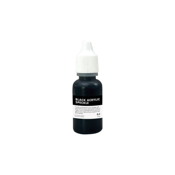 Black Acrylic Speckle Ink