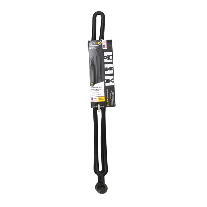 BluBird Rapid Tie 16" Non Marring Adjustable Extendable Strap Patented Made in USA 2 Pack Black