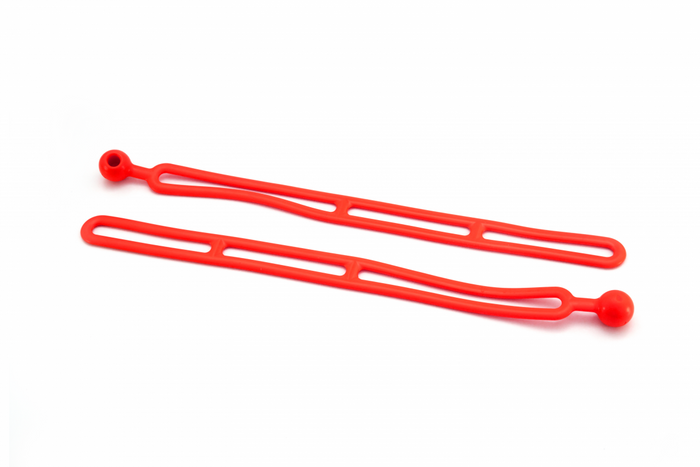 BluBird Rapid Tie 16" Non Marring Adjustable Extendable Strap Patented Made in USA 2 Pack Red