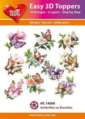 Butterflies on Branches - Easy 3D Toppers