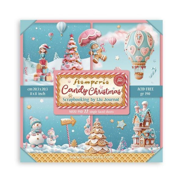 Candy Christmas - 8x8 Paper Pack - Single Sided
