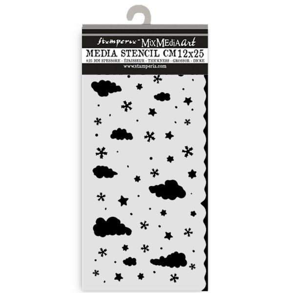 Candy Christmas - Stencil - Clouds