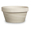 Ceramo 8.75" White Granite Clay Bonsai Cactus Pot