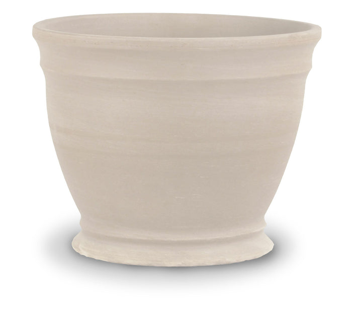 Ceramo Company Inc 8" White Granite Clay Pot