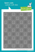 Checkered Hearts Backdrop Portrait Die