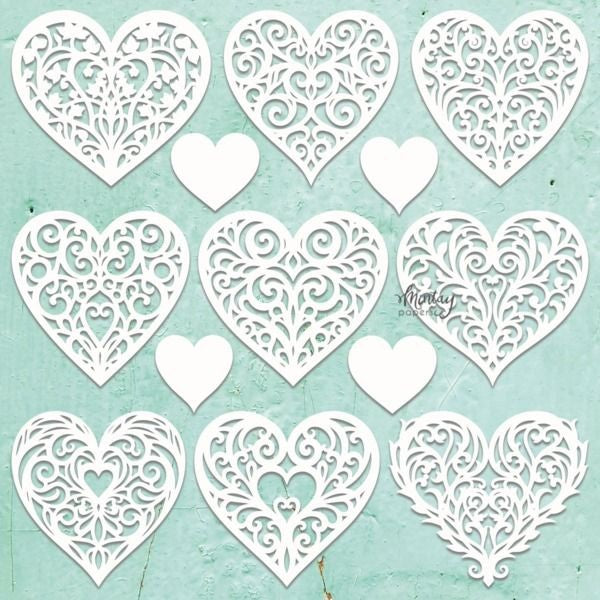 Chippies - Decor - Hearts Filigree