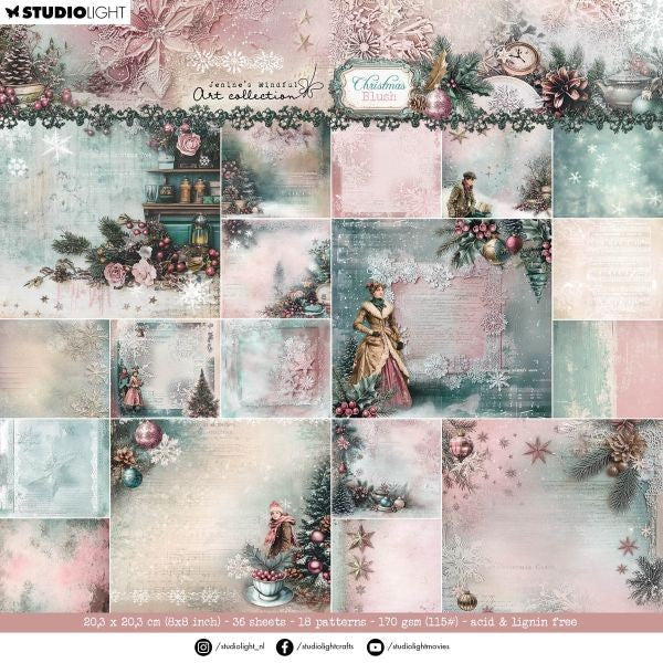 Christmas Blush - Paper Pad - Backgrounds