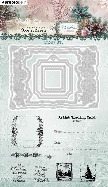 Christmas Blush - Stamp & Die Set - Snowy ATC