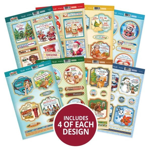 Christmas Crackers Luxury Card Toppers Kit