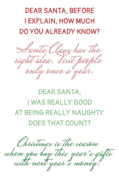 Christmas Humor Sentiments - Clear Stamps