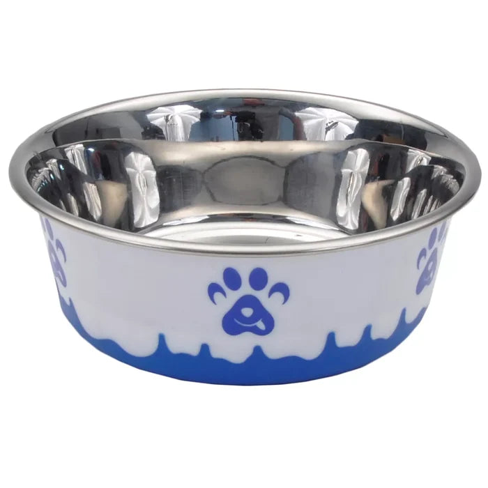 Coastal Pet Maslow Design Series Non-Skid Paw Design Dog Bowls