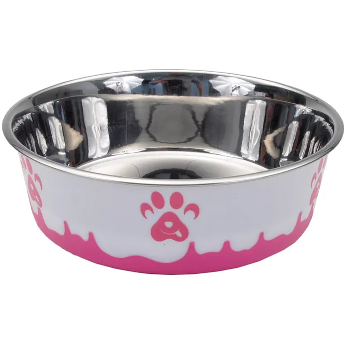Coastal Pet Maslow Design Series Non-Skid Paw Design Dog Bowls