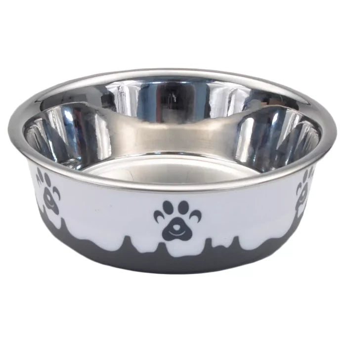 Coastal Pet Maslow Design Series Non-Skid Paw Design Dog Bowls