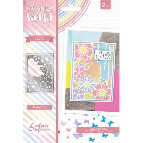 Colour Your World - Create a Card Die - Floral Rainbow