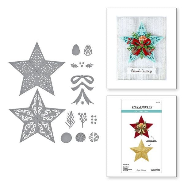 Country Christmas Collection - Barn Star Wreath Dies