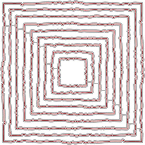 Deckle Edge Squares - Nesting Dies