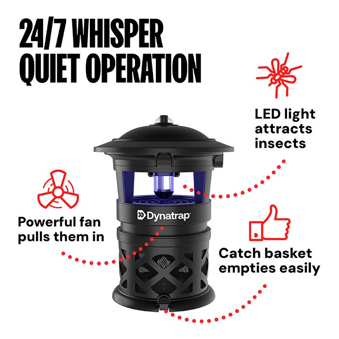 Dynatrap® 1/2 Acre LED Mosquito & Insect Trap Black
