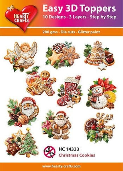 Easy 3D Toppers - Christmas Cookies
