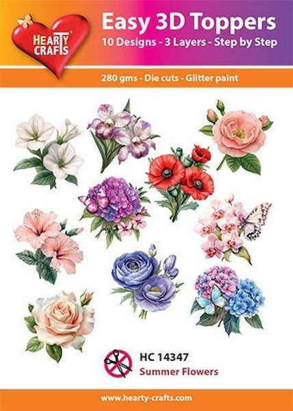 Easy 3D Toppers - Summer Flowers