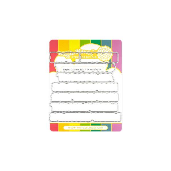 Elegant Christmas Foil Plate Matching Die