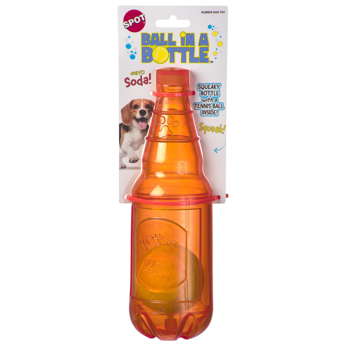 Ethical Pet Spot Ball In A Bottle Soda Assorted Dog Toy