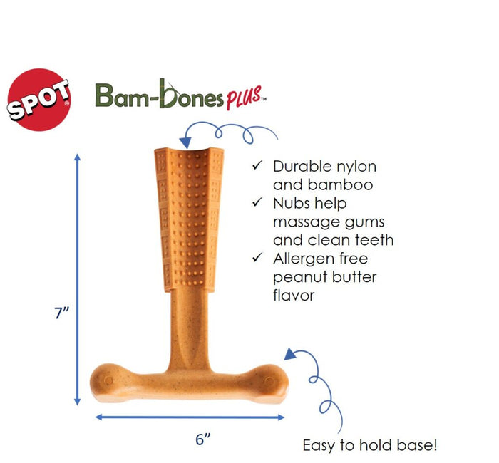 Ethical Products Bambone Plus Peanut Butter 7″ Dog Treats