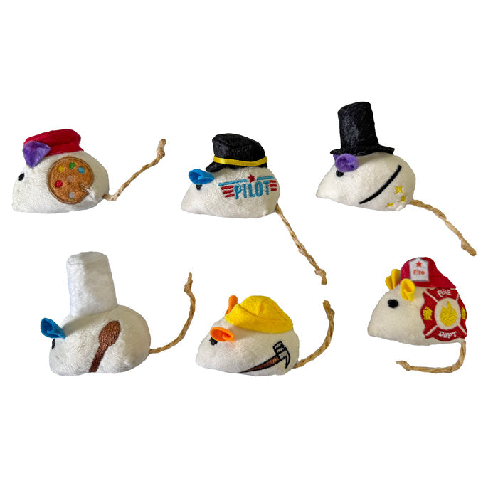Ethical Products Mice at Work Asst Cat Toy 3" 6 Pk