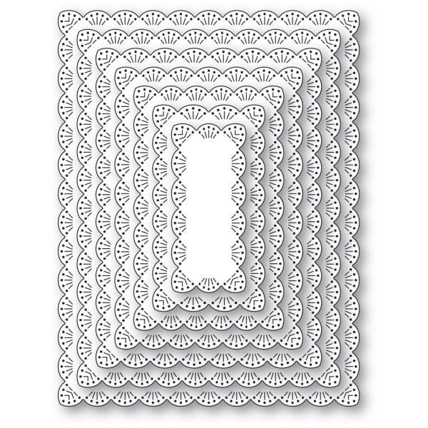 Fan Stitch Scalloped Frames - Dies