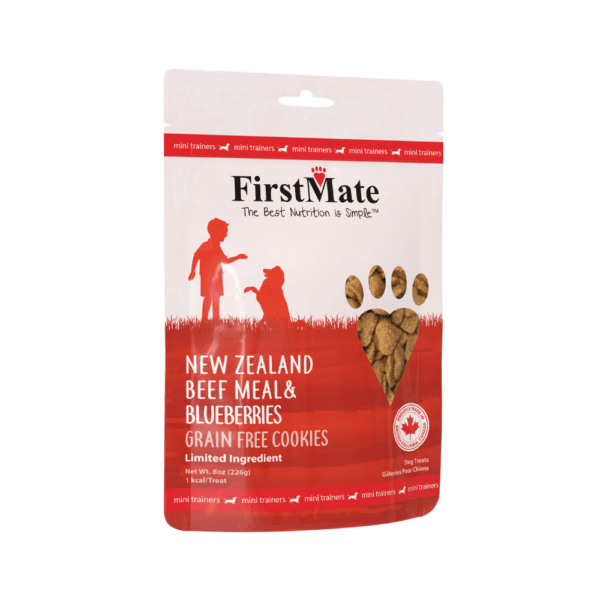FirstMate Pet Foods Mini Trainers Beef with Blueberry Treats for Dogs
