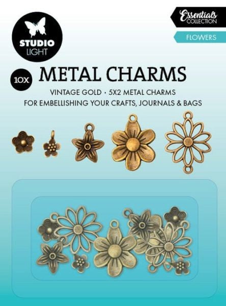 Flowers - Metal Charms