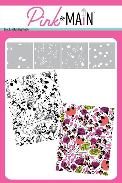 Flowers in the Breeze - Stencil & Foilables