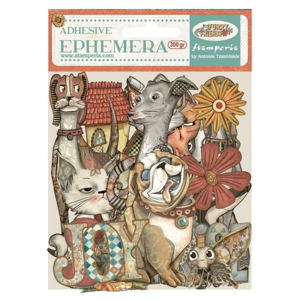 Furry Friends - Adhesive Ephemera