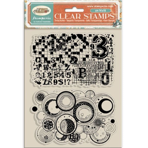 Furry Friends - Clear Stamps - 2 Patterns