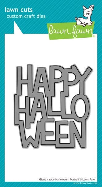 Giant Happy Halloween:  Portrait - Dies
