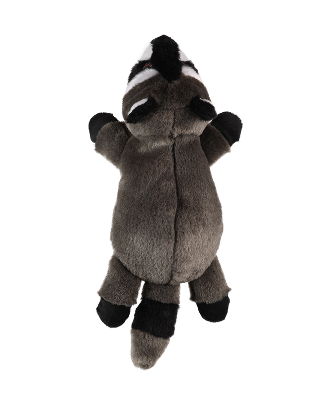 GODOG Flatz Squeaky Plush Dog Toys with Chew Guard Technology