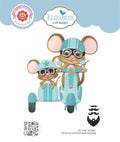 Good Times Collection - Dies - Scooter with Sidecar