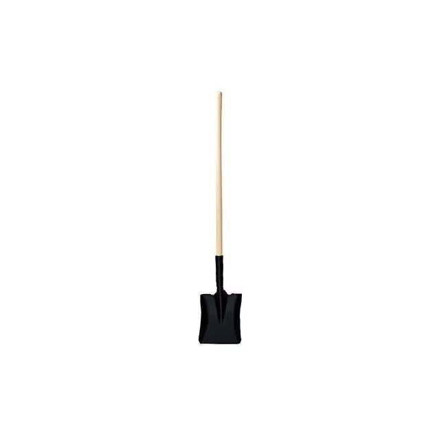 Great States Long-Handle Square Point Shovel With Lacquered Handle