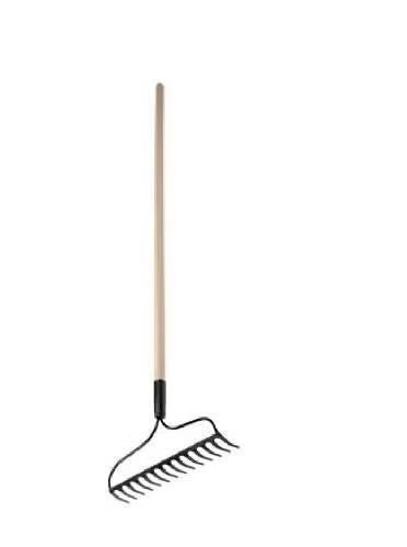Great States Welded Bow Garden Rake with Lacquered Handle